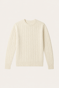 The Cortina White Cashmere Knit