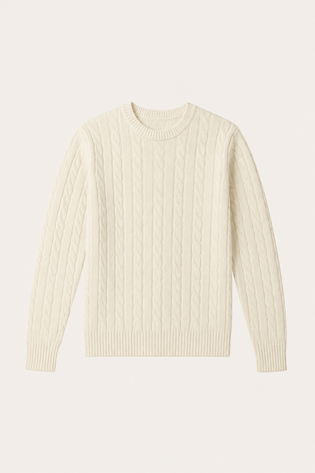 The Cortina White Cashmere Knit