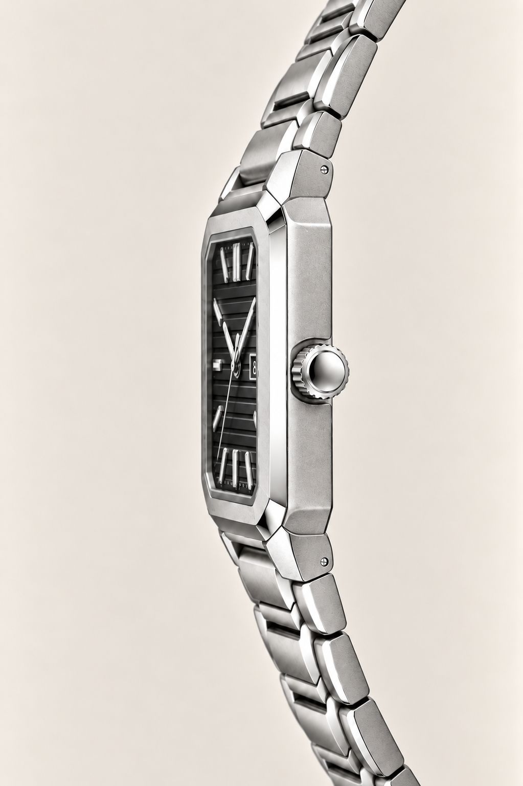 The Capri Silver/Black Watch
