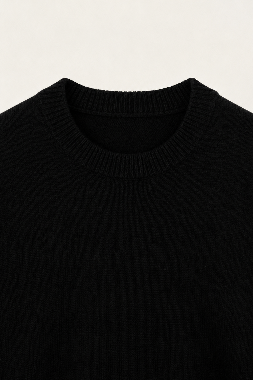 The Como Black Cashmere Knit
