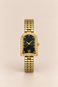 Die Amalfi-Uhr in Gold/Schwarz, Full Gold
