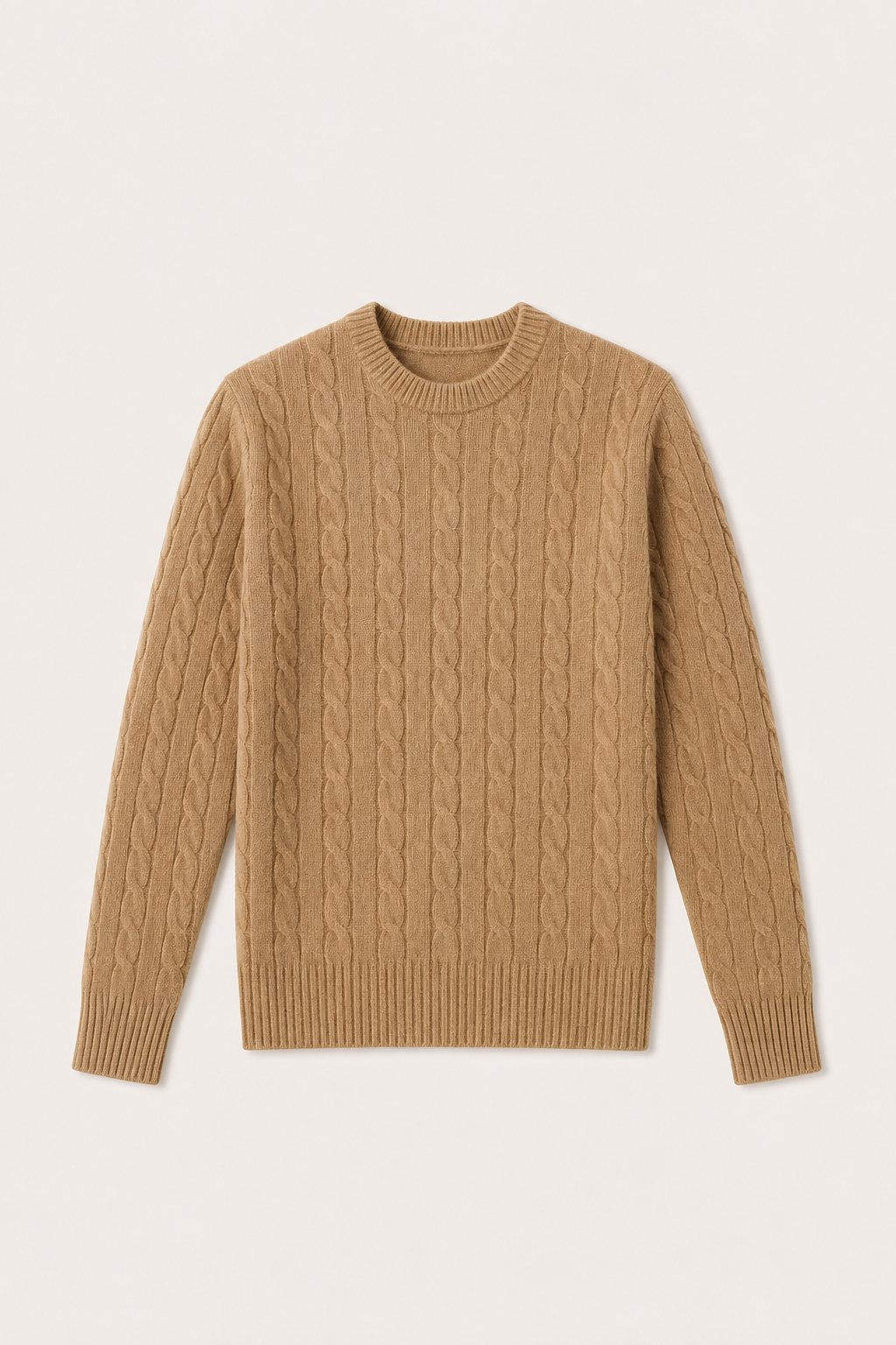 The Cortina Camel Cashmere Knit