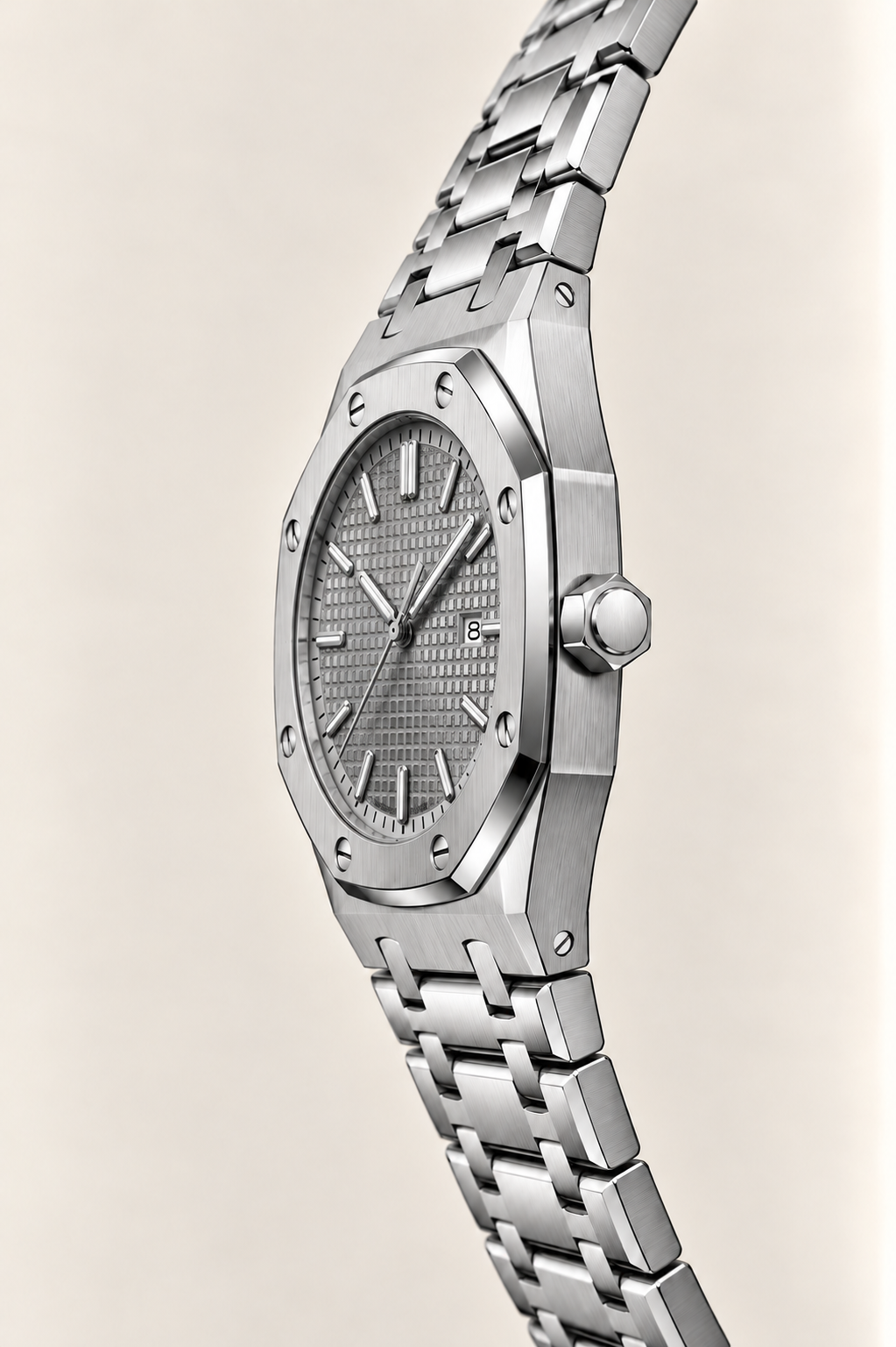 The Monaco Silver/Grey Watch