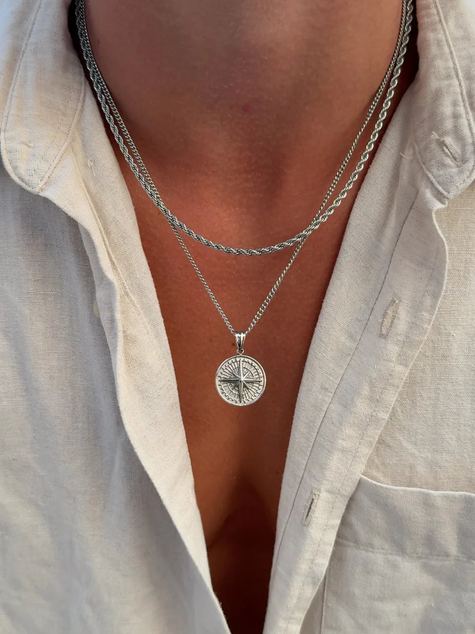 The Compass Silver Chain