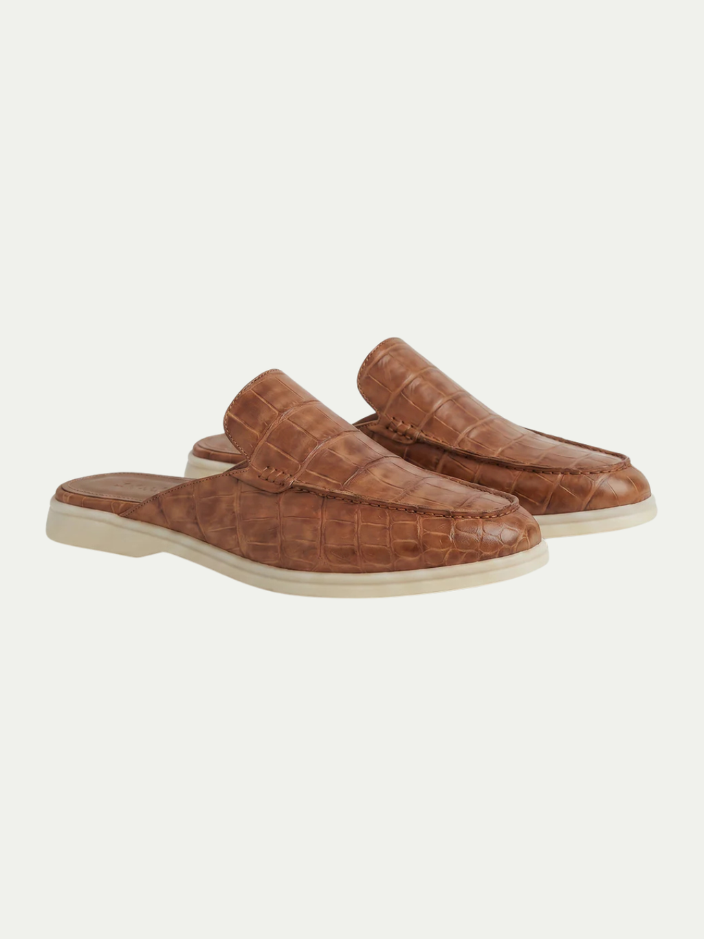 The Croco Bronze Yacht Mule