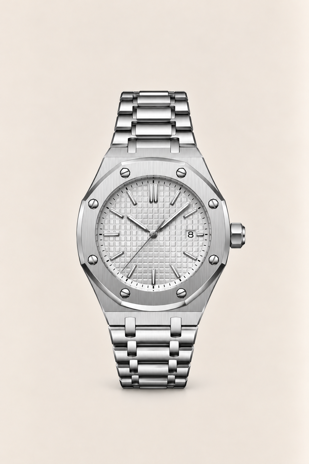 Die Monaco Silver/Ice Uhr