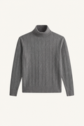 The Bolzano Wool Grey Turtleneck