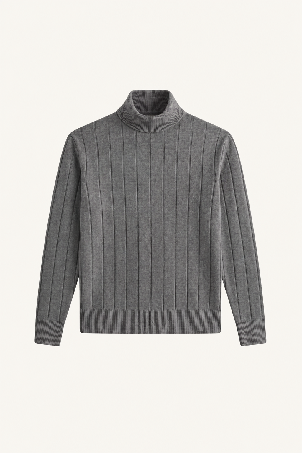 The Bolzano Wool Grey Turtleneck