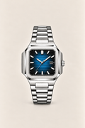 Die Capri Uhr Silber/Blau