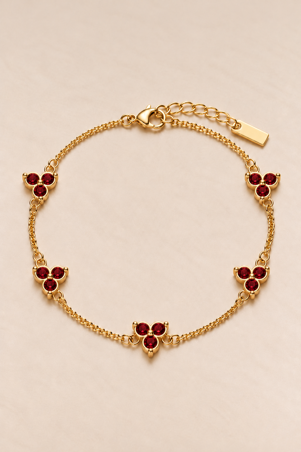 The Fortuna Red/Gold Bracelet