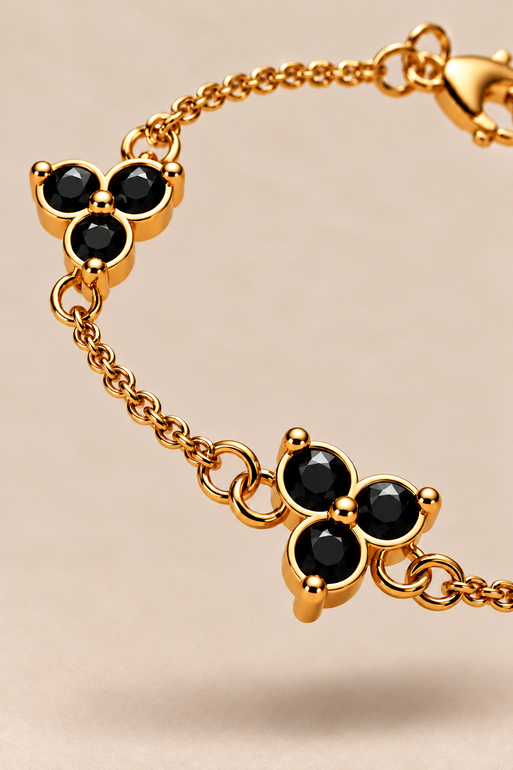The Fortuna Black/Gold Bracelet