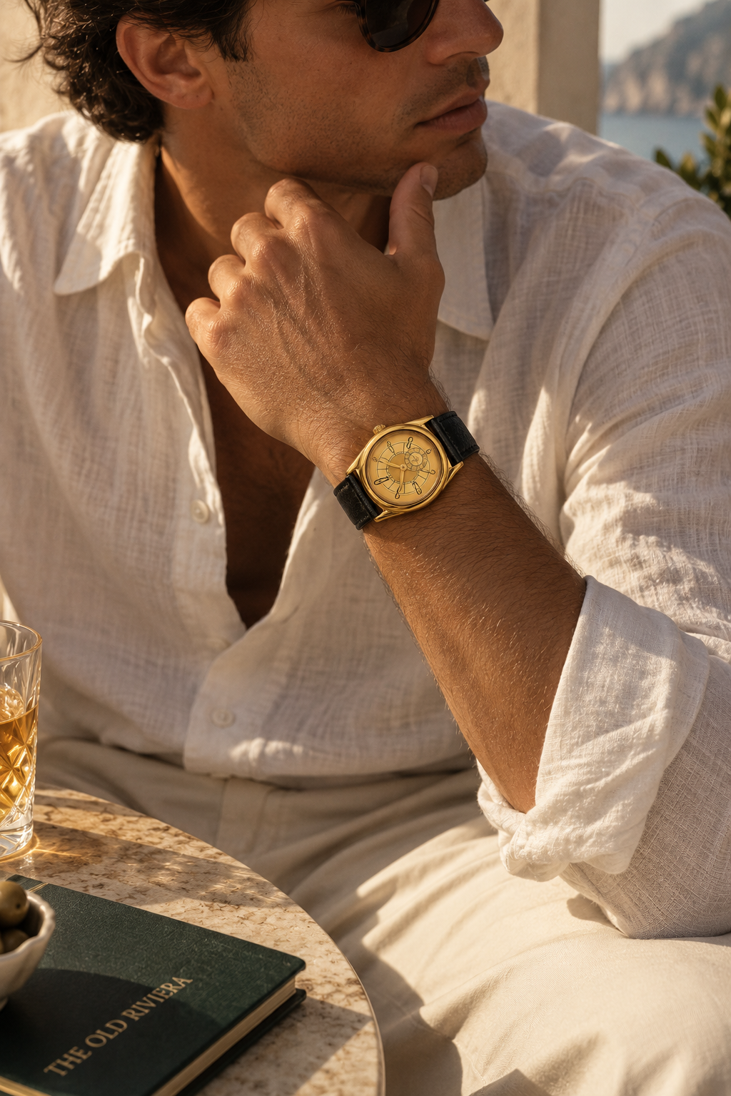 The Heritage Black/Gold Watch