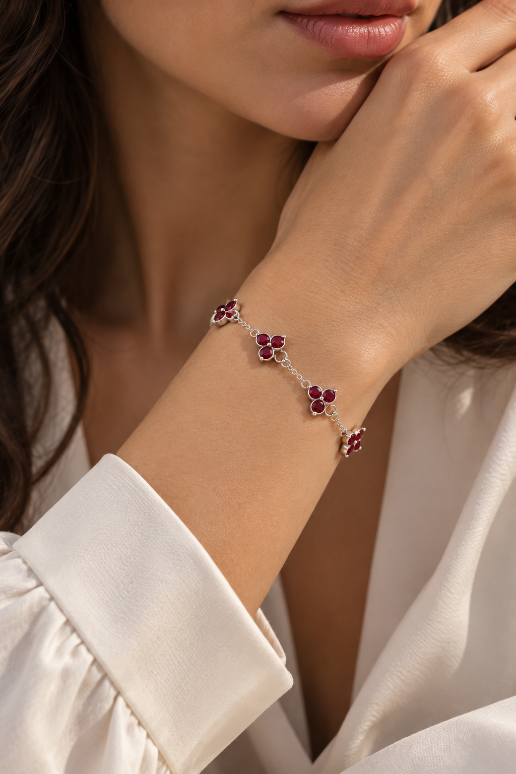 The Fortuna Red/Silver Bracelet