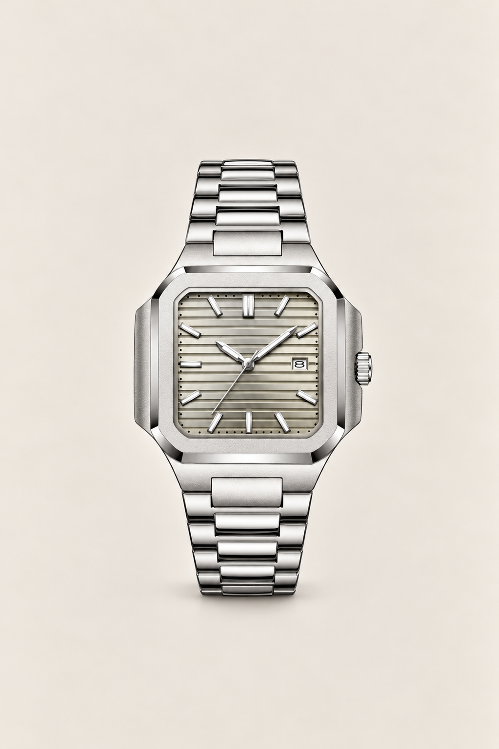Die Capri Uhr Silber/Grau