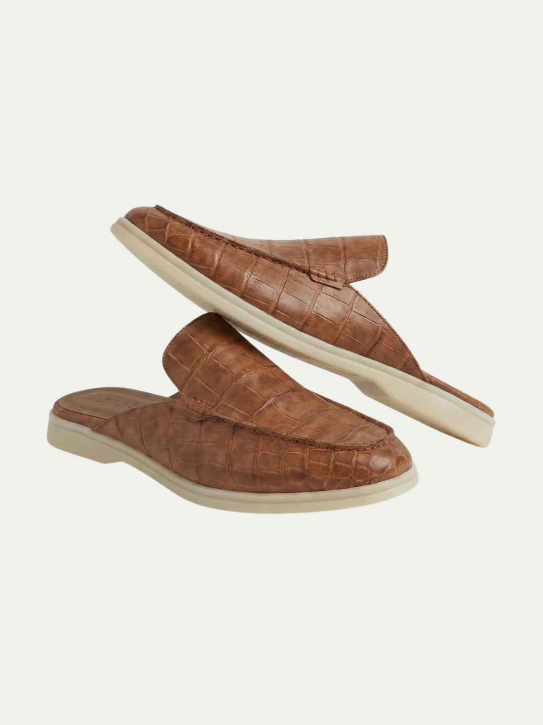 The Croco Bronze Yacht Mule