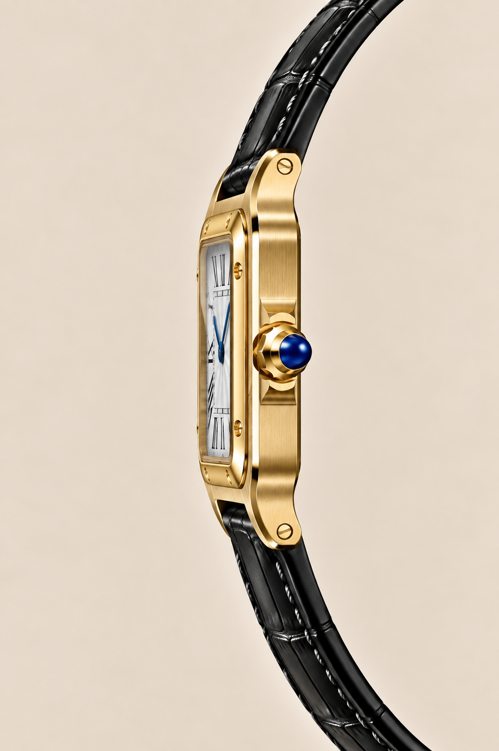 Die Prestige-Uhr in Schwarz und Gold