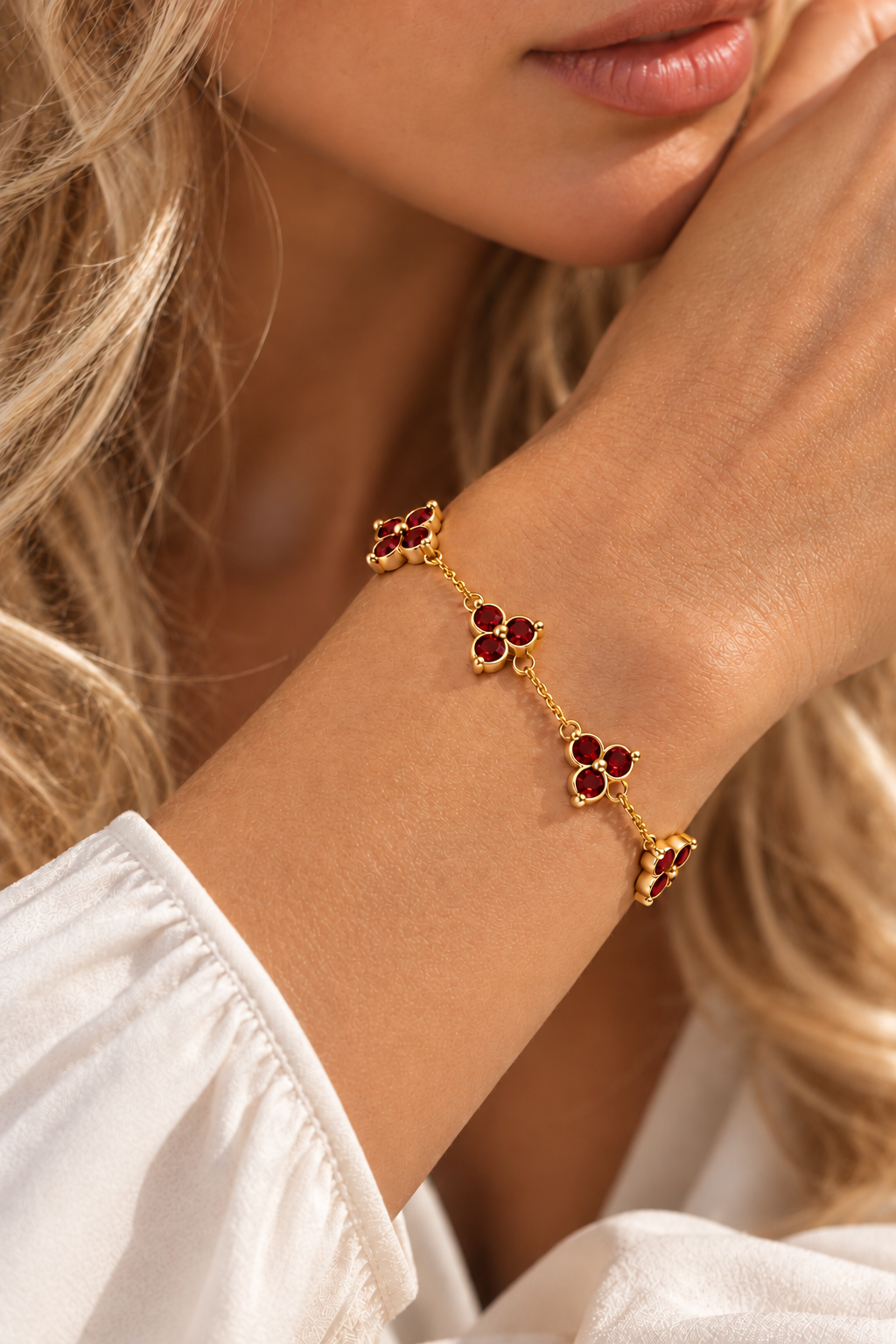The Fortuna Red/Gold Bracelet