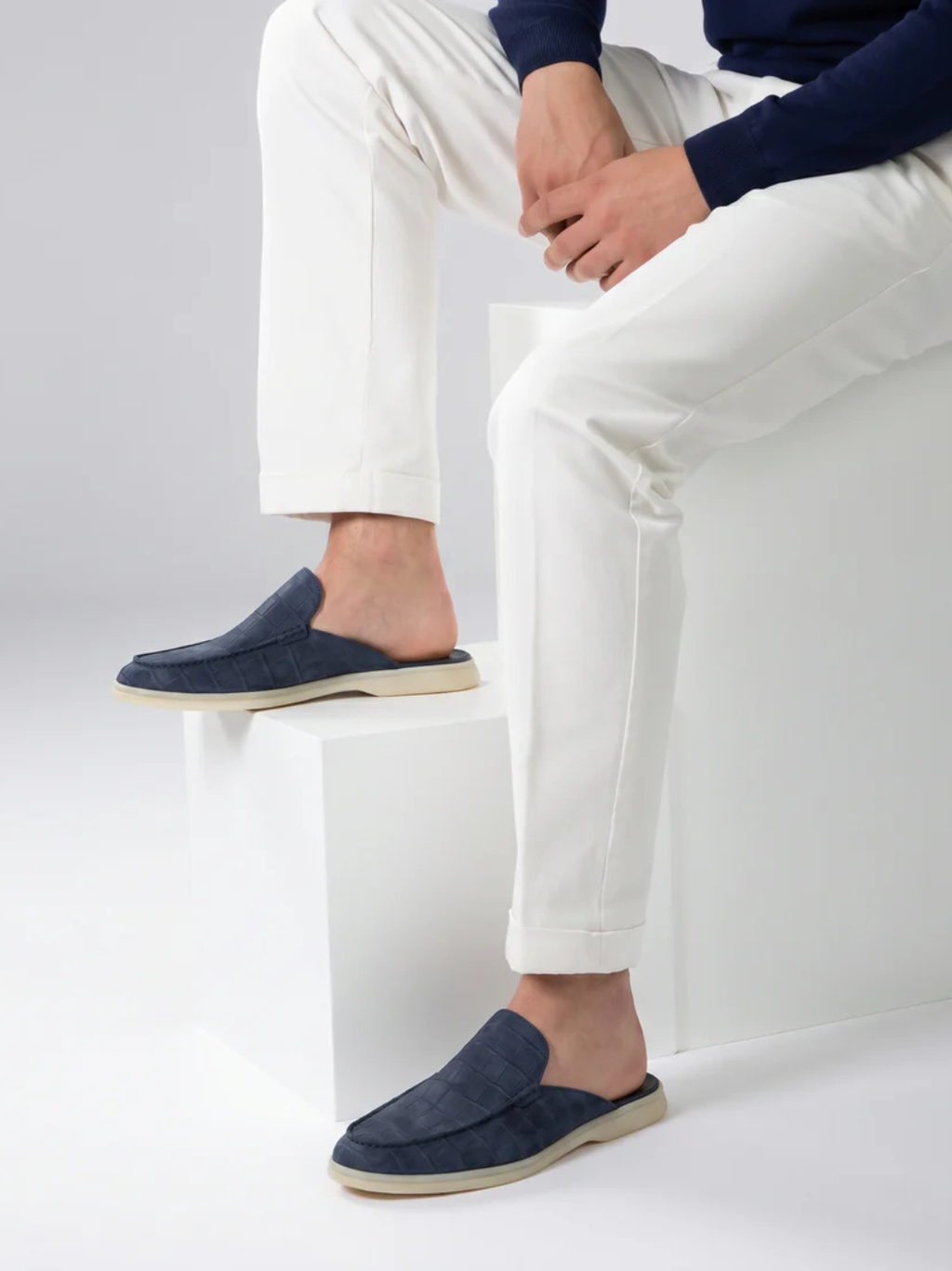 The Croco Navy Yacht Mule