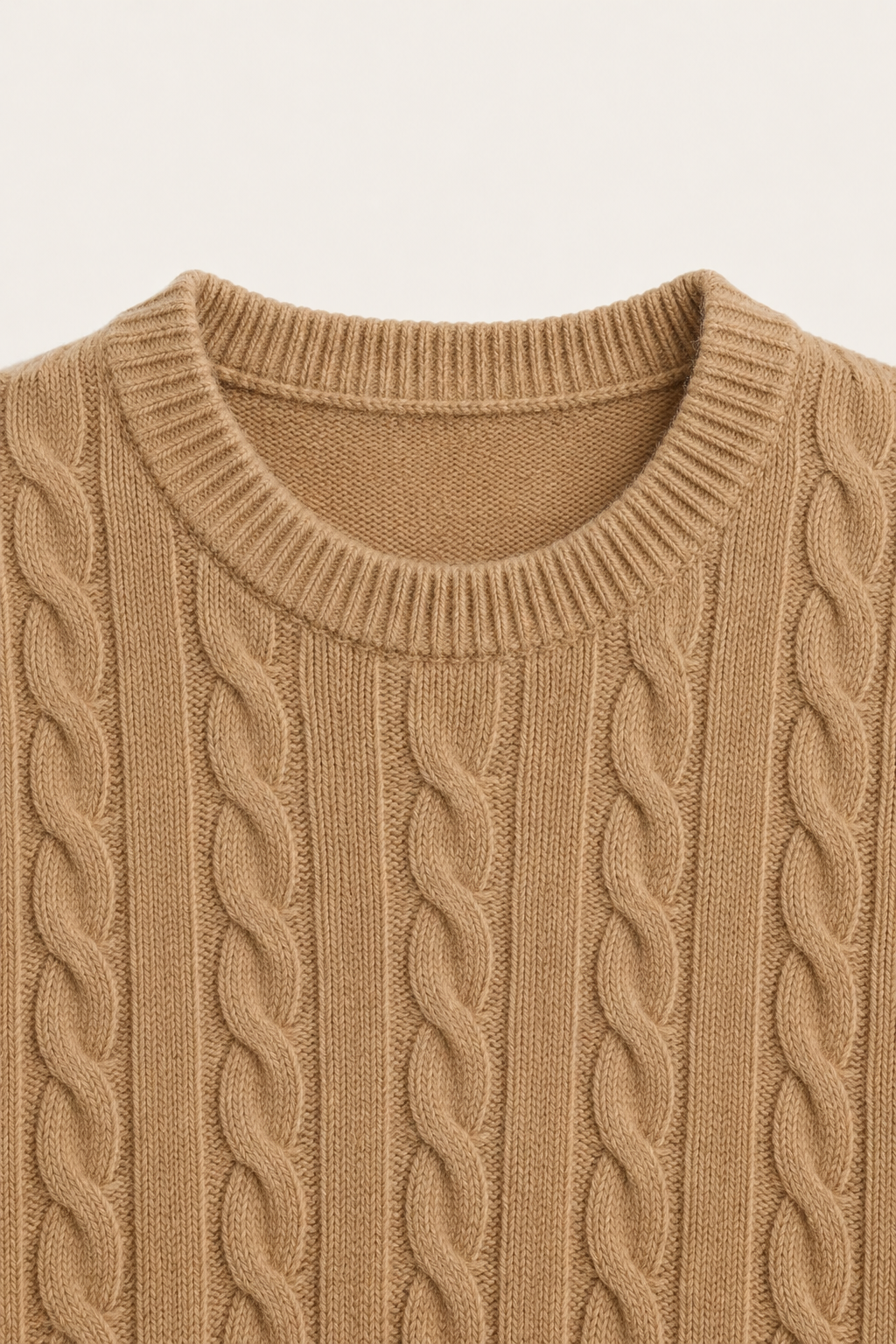 The Cortina Camel Cashmere Knit