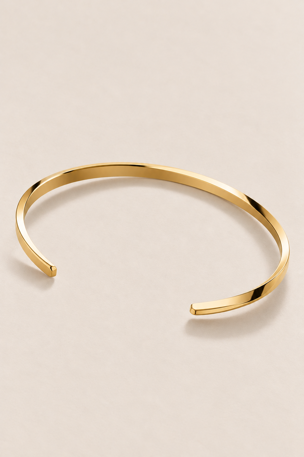 The Capri Slim Flat Gold Bracelet