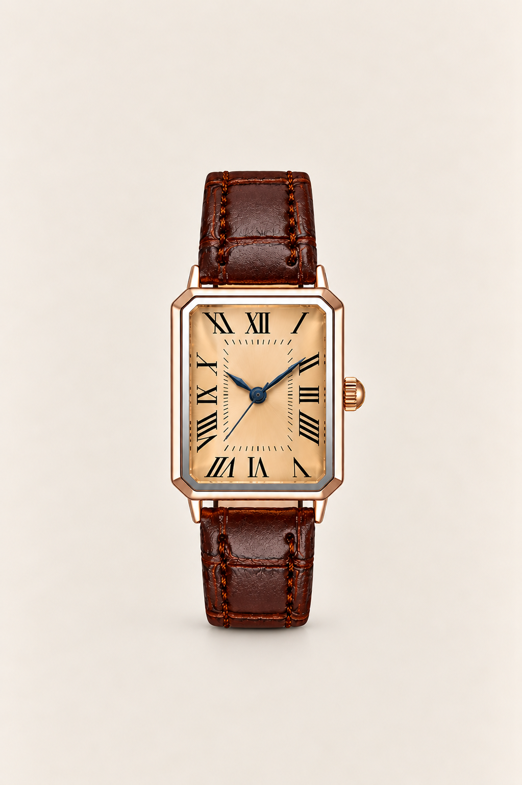 Die Positano Uhr in Braun/Roségold