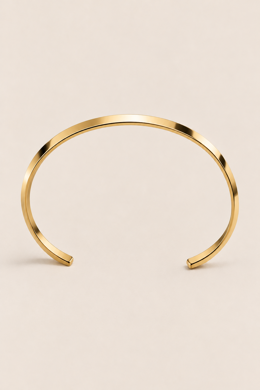 The Capri Slim Flat Gold Bracelet