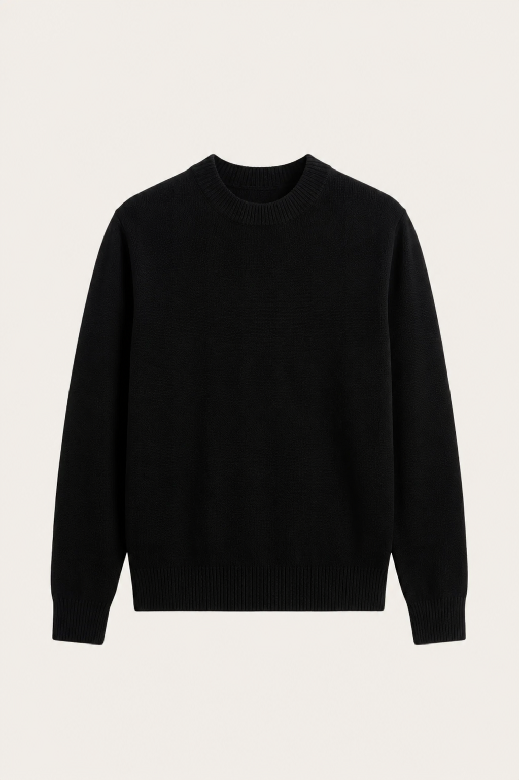 The Como Black Cashmere Knit