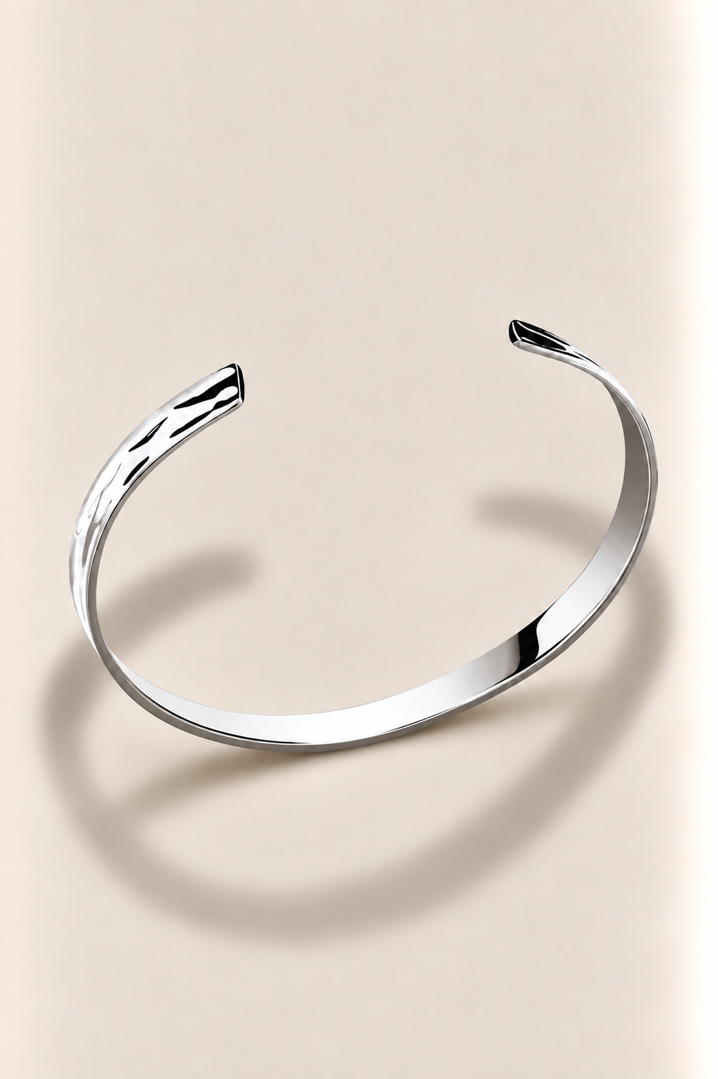 The Amalfi Textured Silver Bracelet