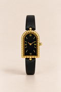 The Amalfi Black/Gold Watch