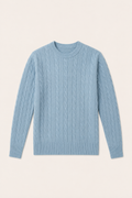 The Cortina Baby Blue Cashmere Knit
