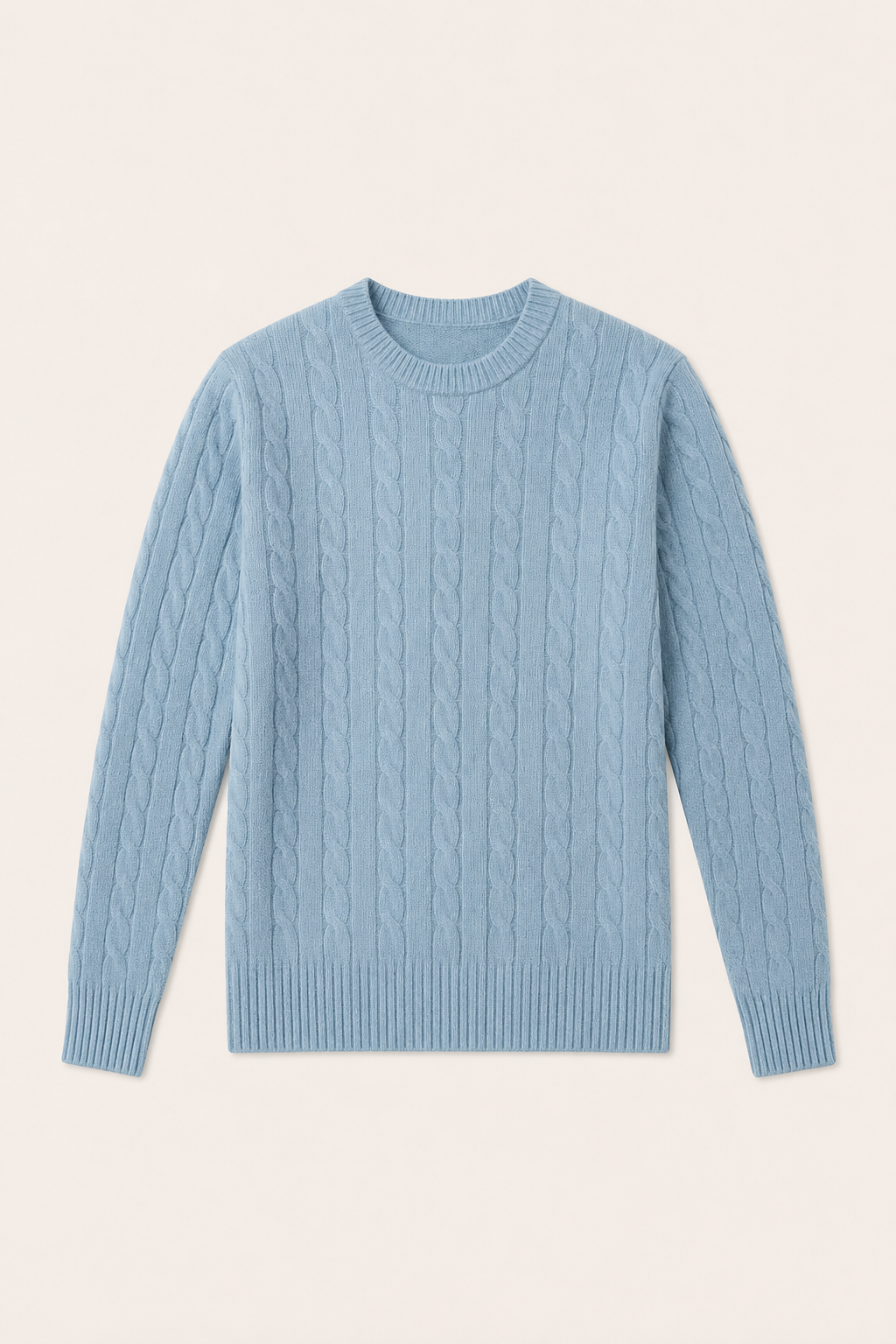 The Cortina Baby Blue Cashmere Knit