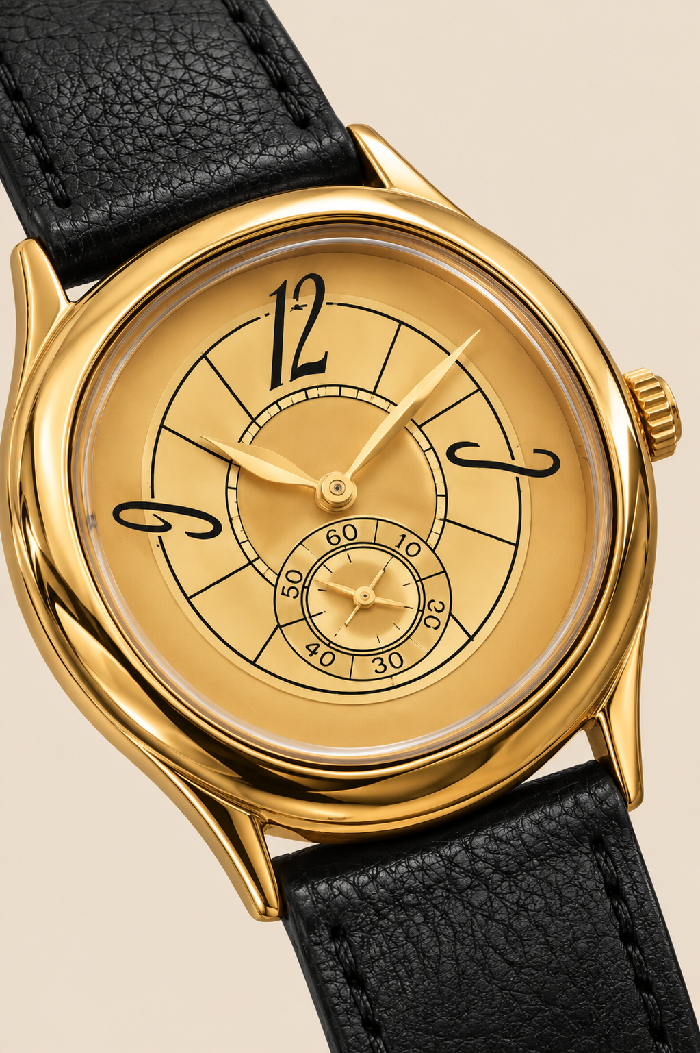 The Heritage Black/Gold Watch