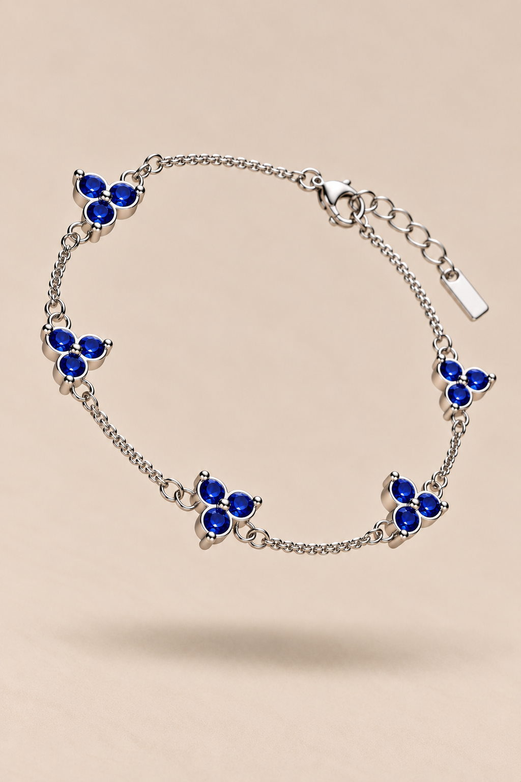 Das Fortuna-Armband in Blau/Silber