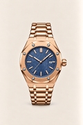 The Monaco Rose Gold/Navy Watch