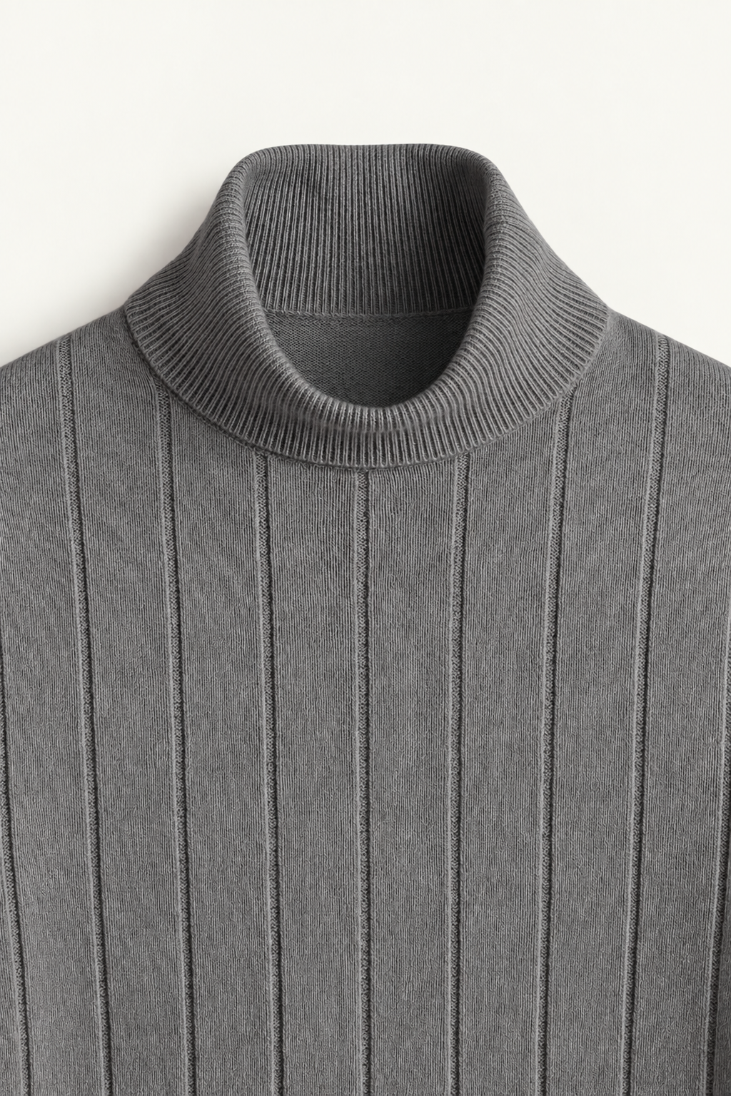 The Bolzano Wool Grey Turtleneck