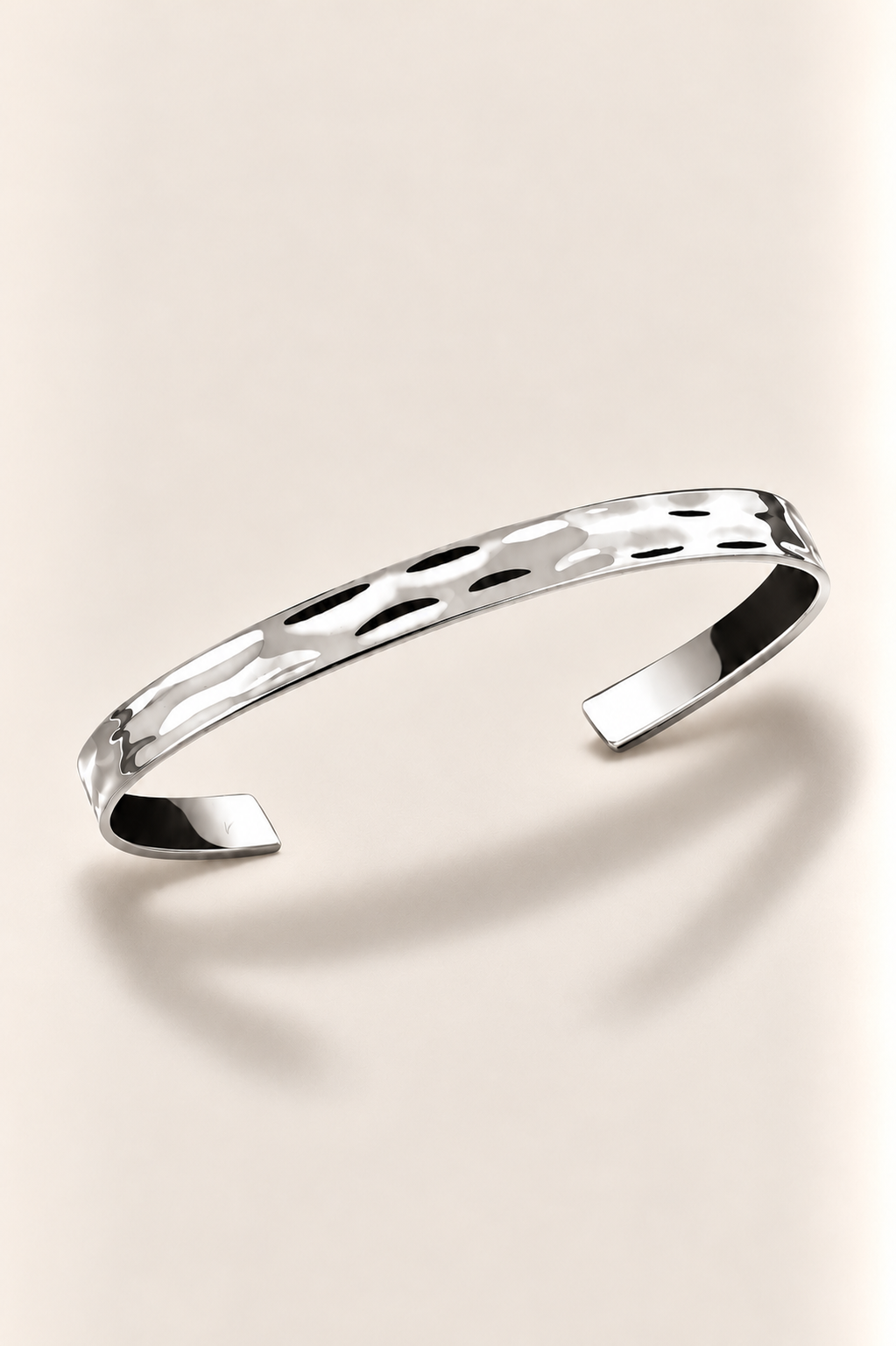 The Amalfi Textured Silver Bracelet