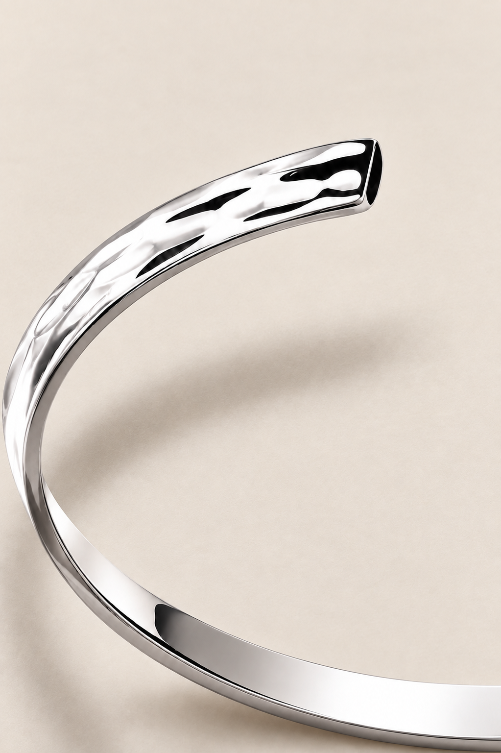 The Amalfi Textured Silver Bracelet