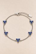 Das Fortuna-Armband in Blau/Silber
