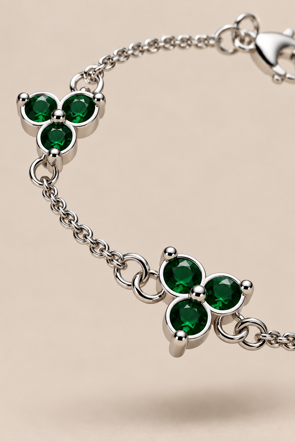 Das Fortuna-Armband in Grün/Silber