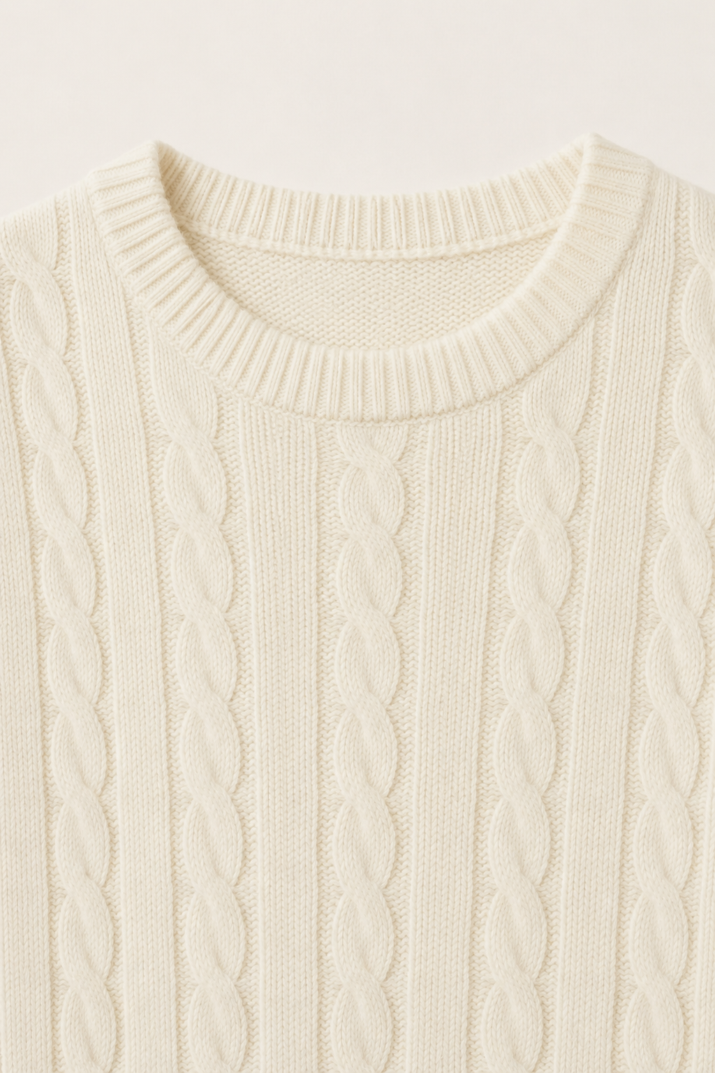 The Cortina White Cashmere Knit