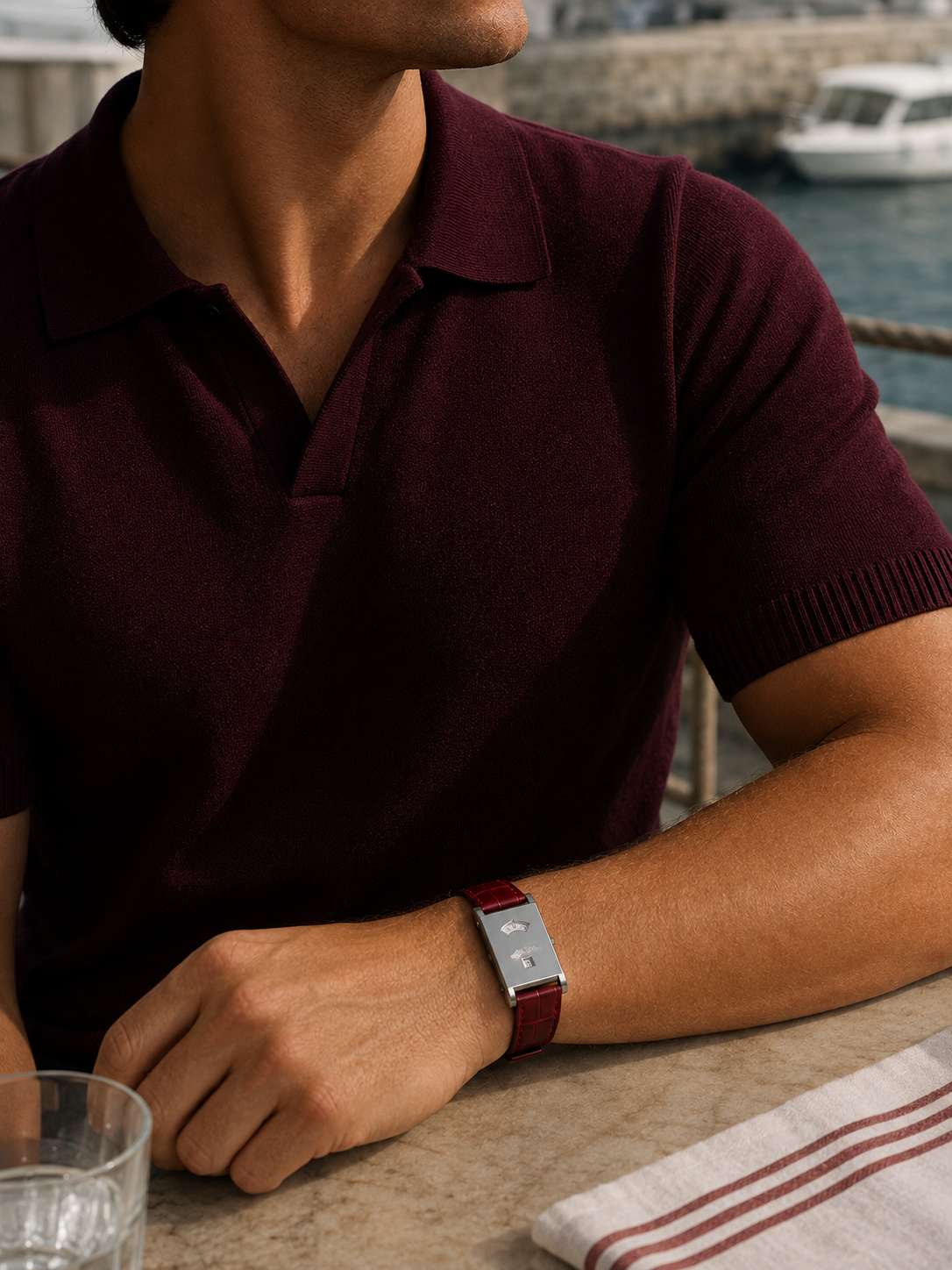 The Dolcevita Red/Silver Watch