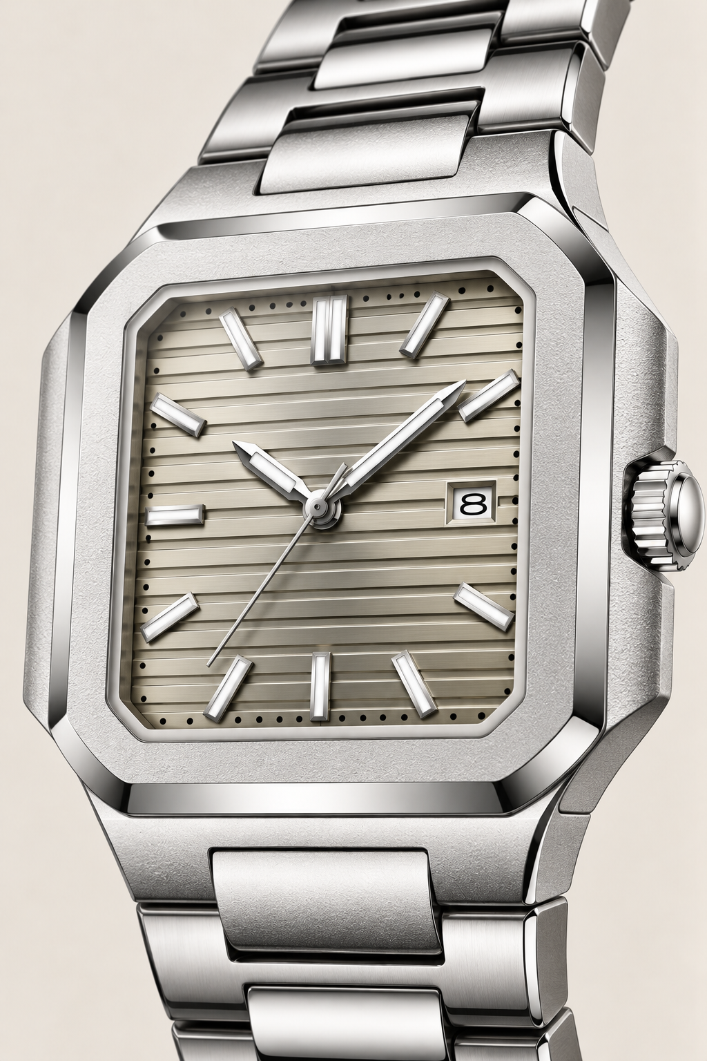 Die Capri Uhr Silber/Grau