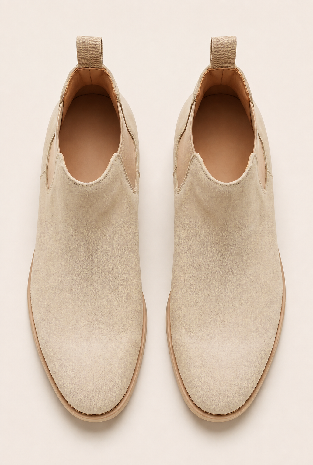 The Milano Beige Chelsea Boots