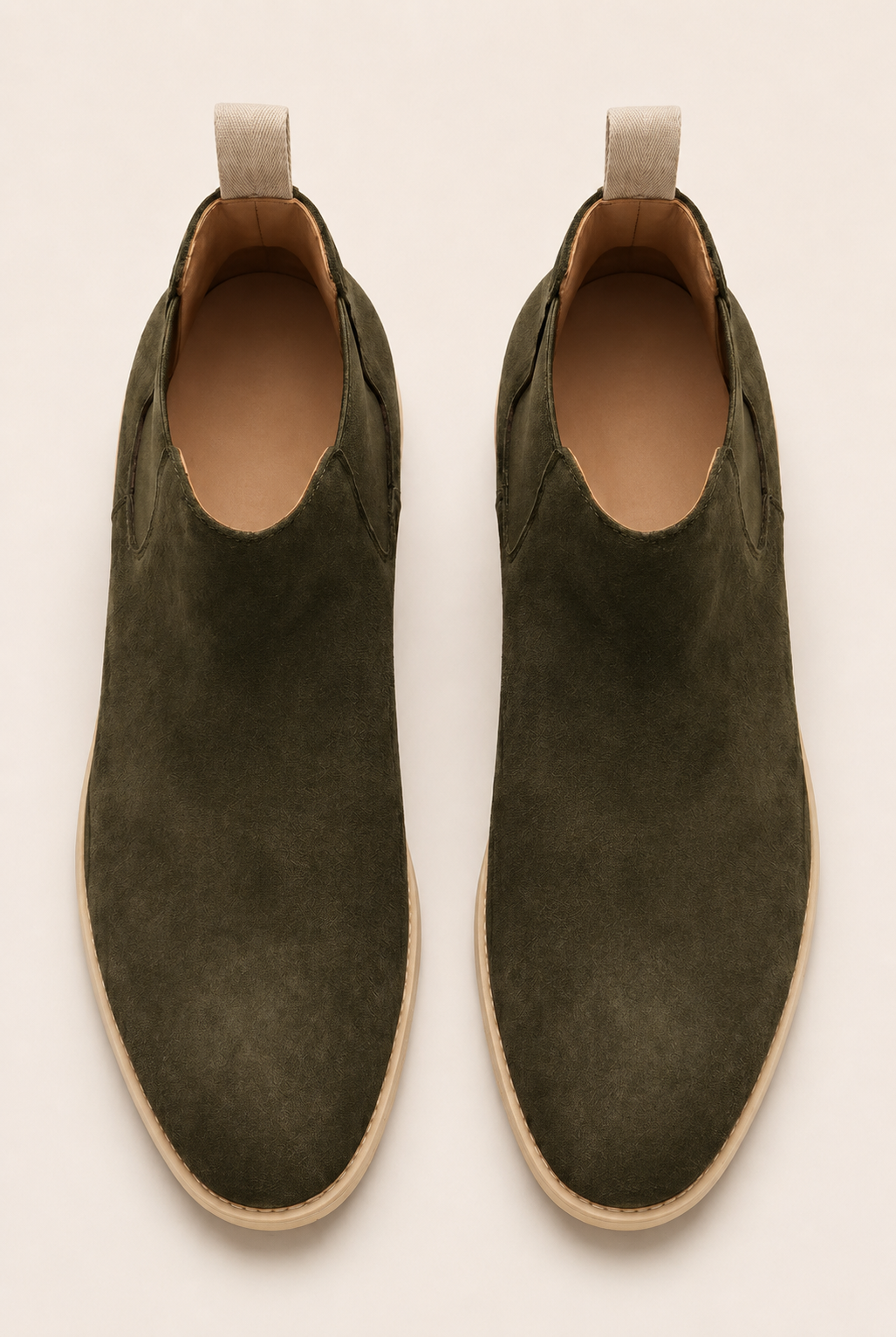The Milano Olive Chelsea Boots