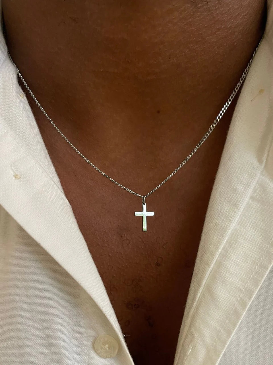 The Cross Silver Chain