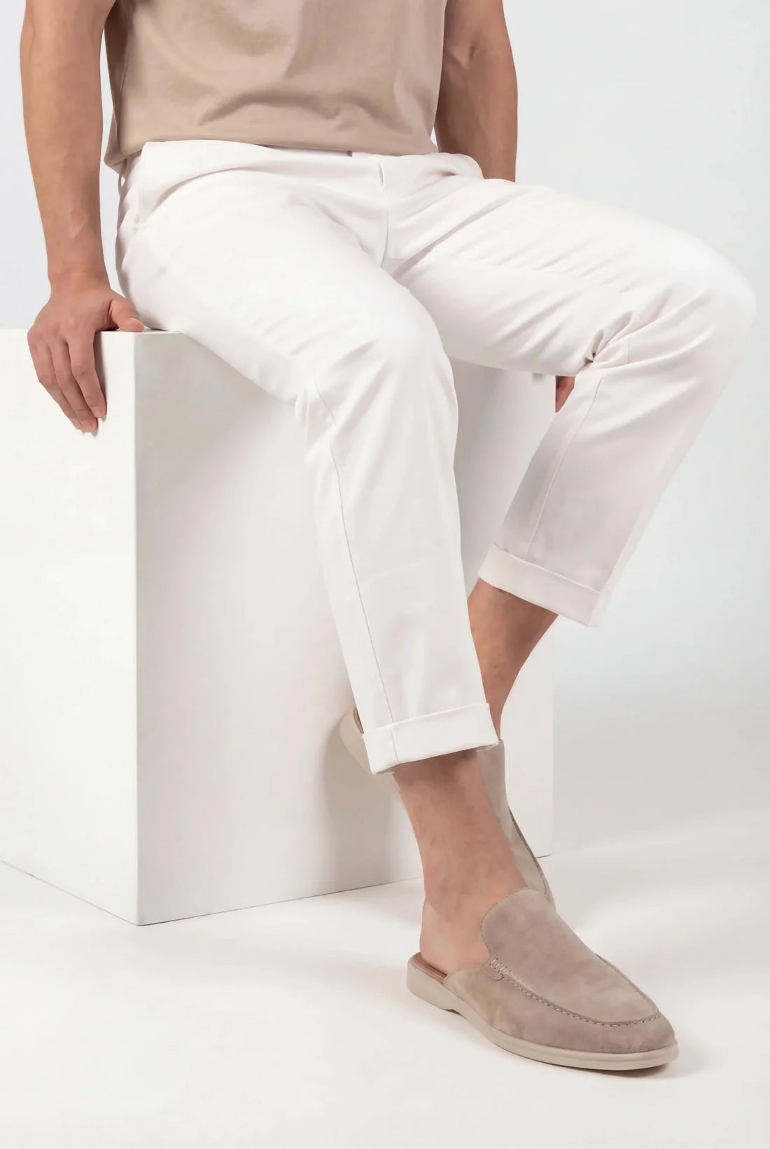 The Portofino Beige Yacht Mule