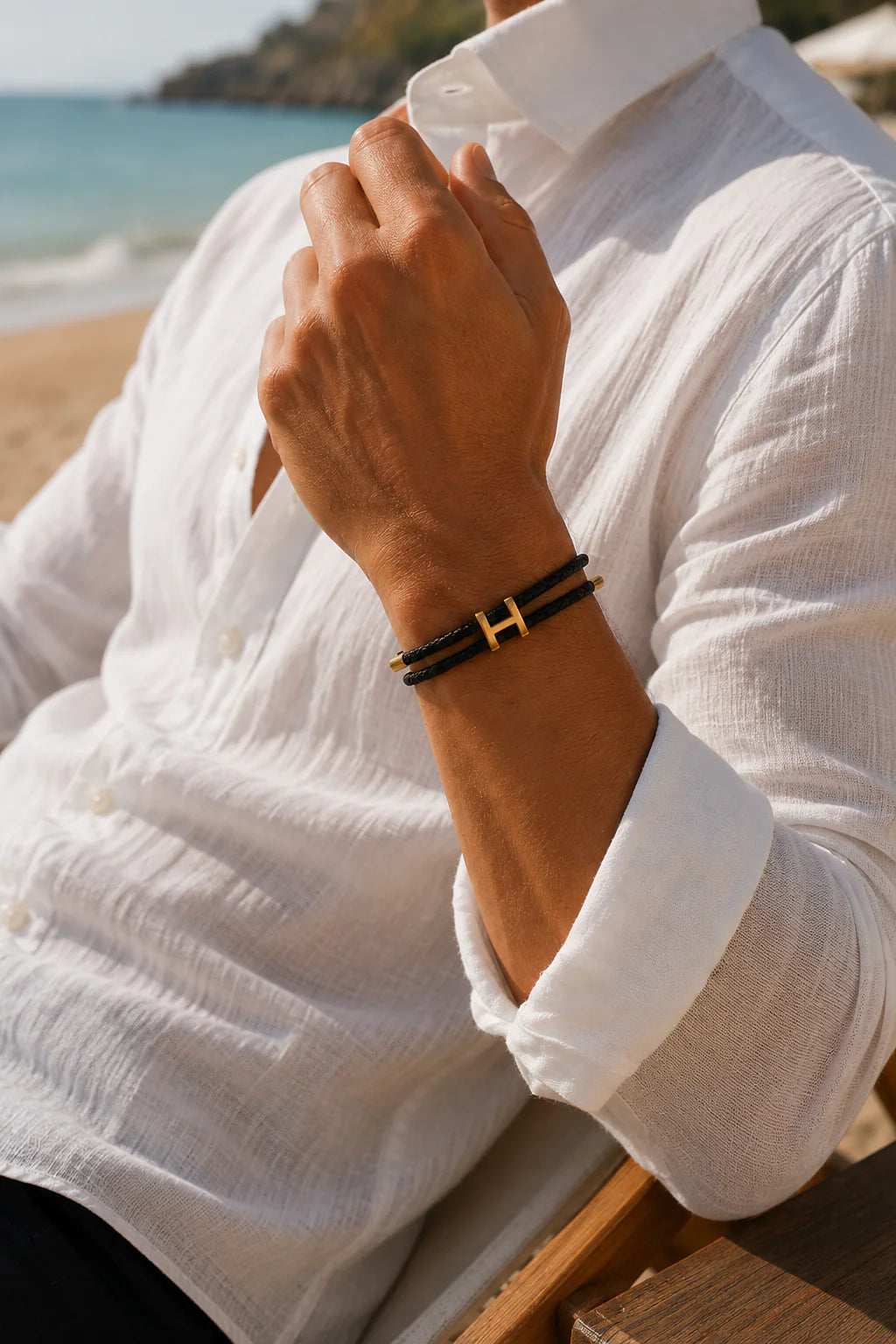 The Monaco Black & Gold Bracelet