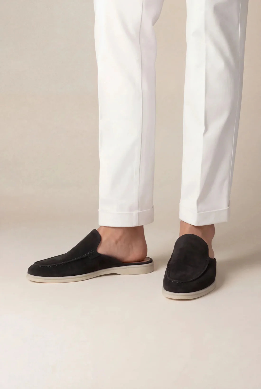 The Portofino Black Yacht Mule