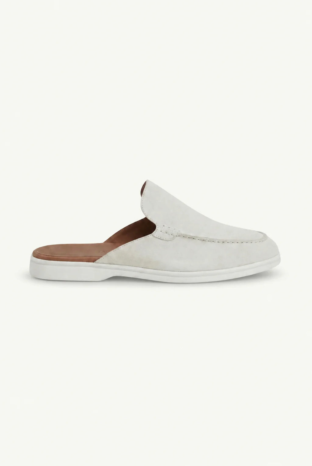 The Portofino White Yacht Mule