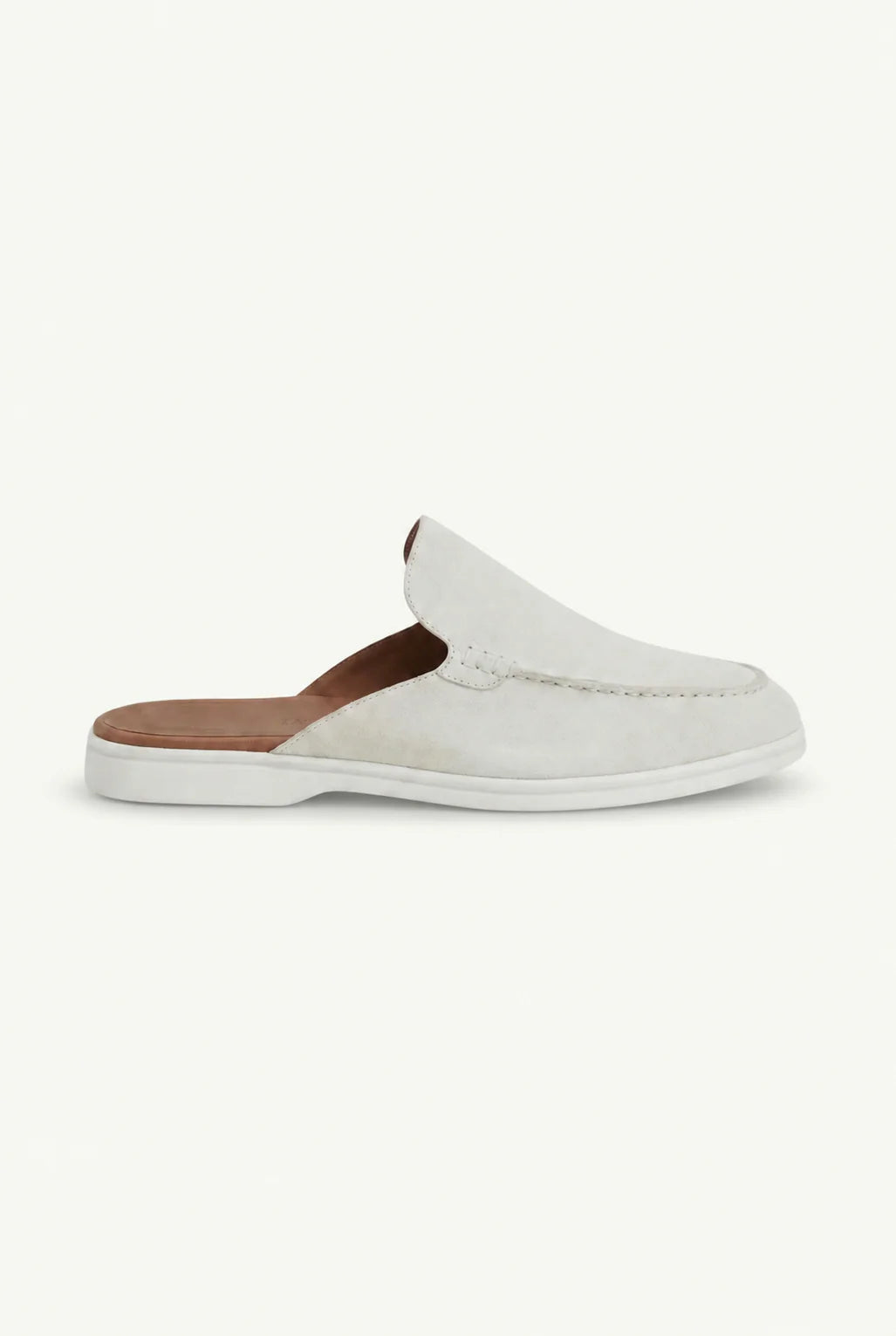 The Portofino White Yacht Mule